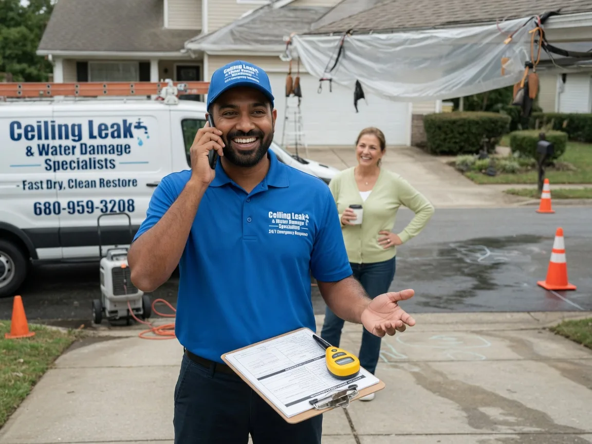 Ceiling Leak Cleanup Arlington, NE FAQs